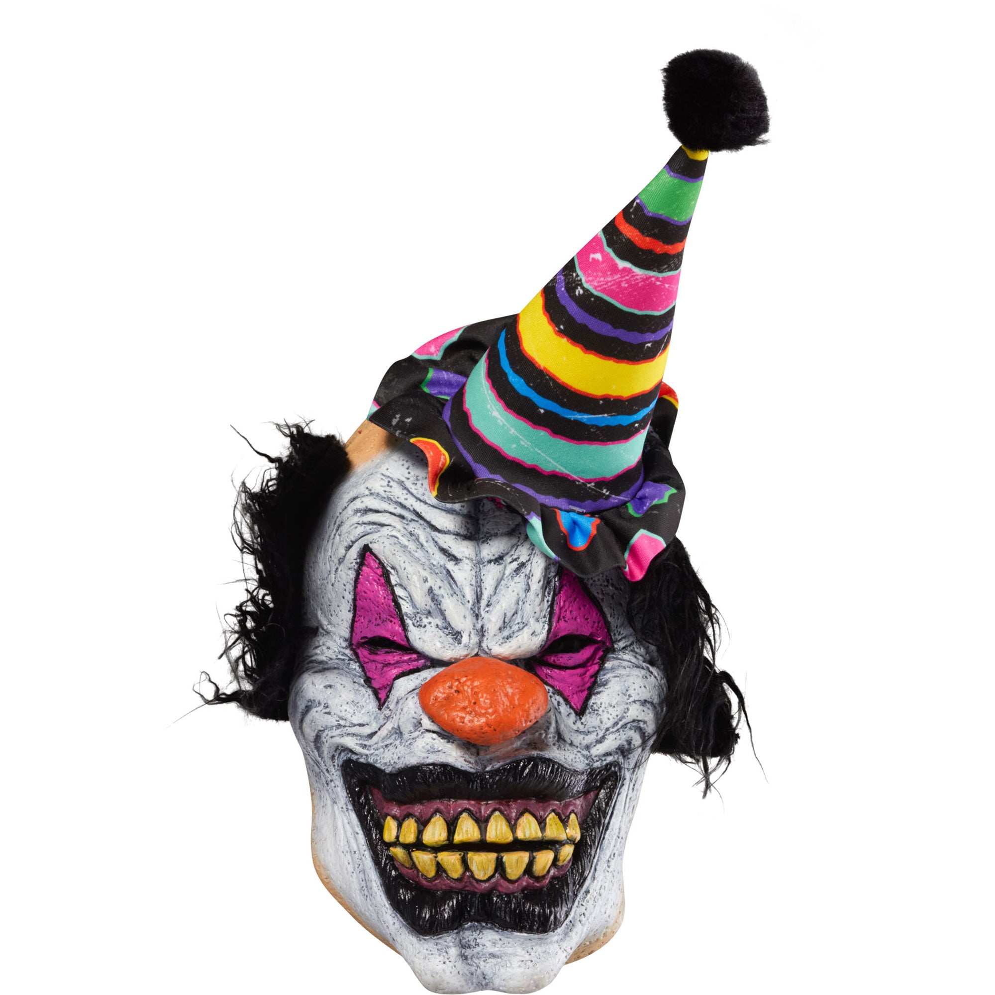 Neon Creepy Clown Costume for Men - Image 2
