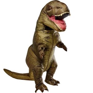 Adult Jurassic World T-Rex Inflatable Costume with Sound