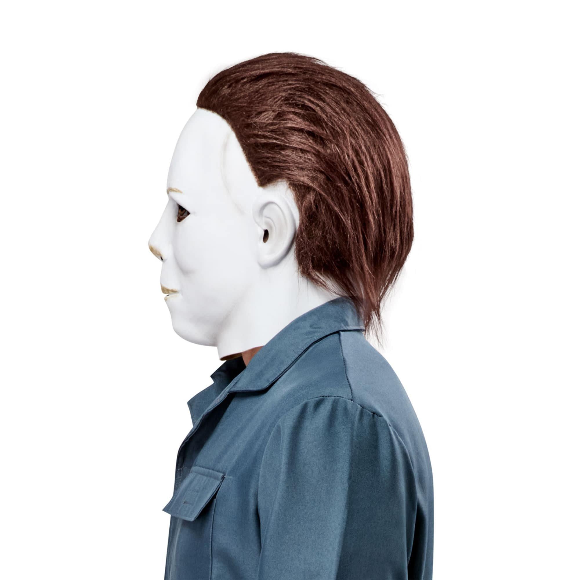 Men's Halloween 2 Michael Myers Overhead Latex Mask with Hair - Image 2