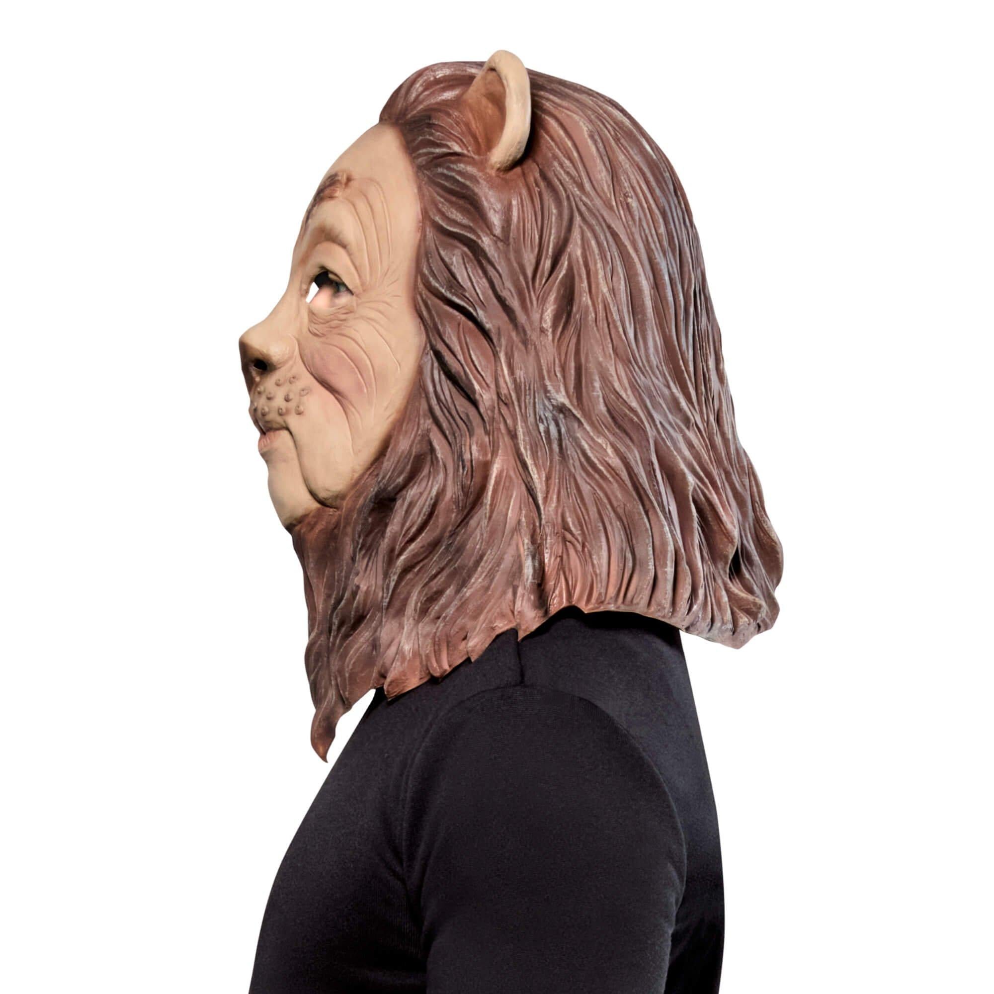 Adult Wizard of Oz Cowardly Lion Overhead Latex Mask - Image 2