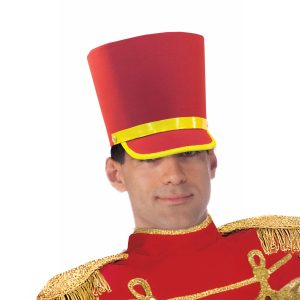 Adult Red Holiday Toy Soldier Hat