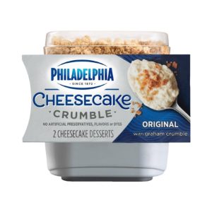 Philadelphia Cheesecake Original with Graham Crumble Dessert (3.3 oz x 2 ct)
