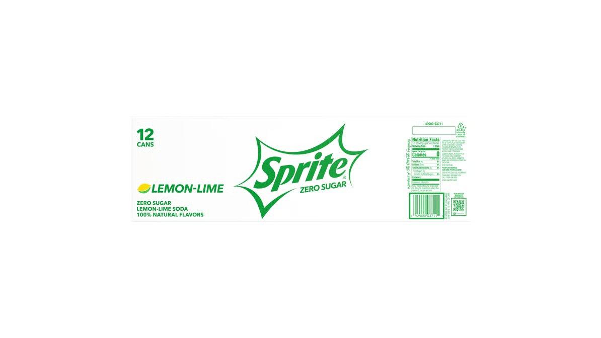 Sprite Zero Sugar Soda (12 oz x 12 ct) - Image 6