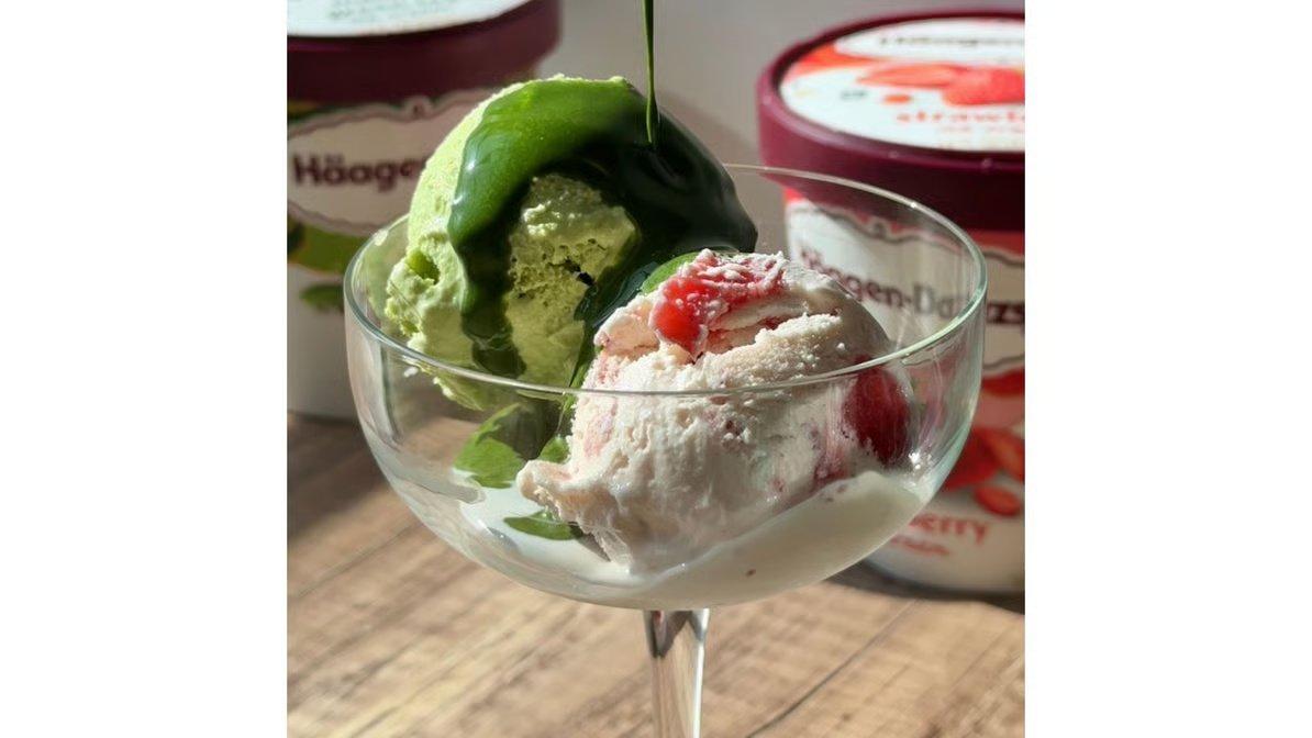Haagen-Dazs Ice Cream Strawberry (14 oz) - Image 4