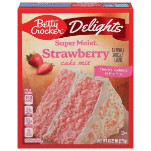 Betty Crocker Delights Super Moist Strawberry Cake Mix (13.25 oz)