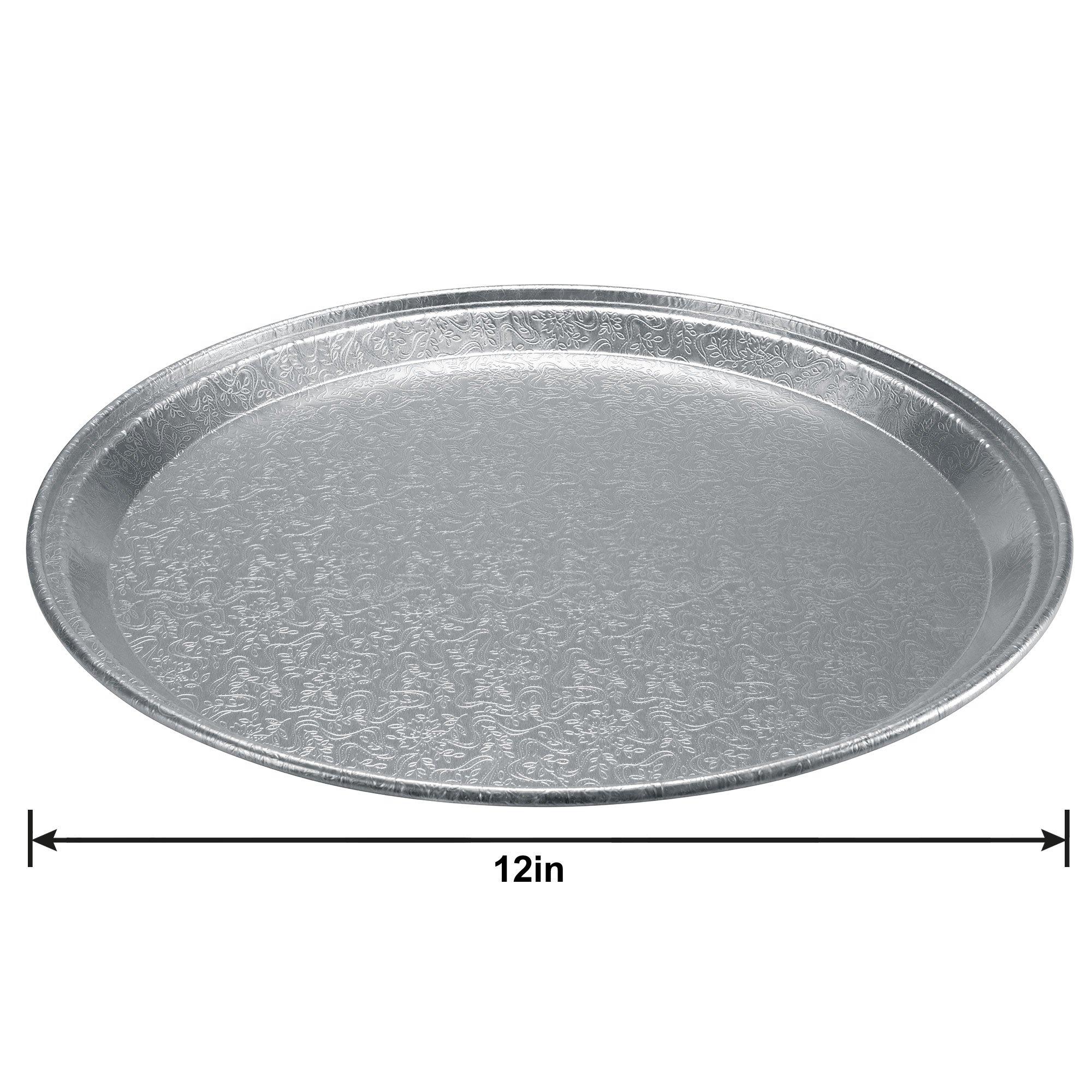 Embossed Aluminum Platter. 12in - Image 3