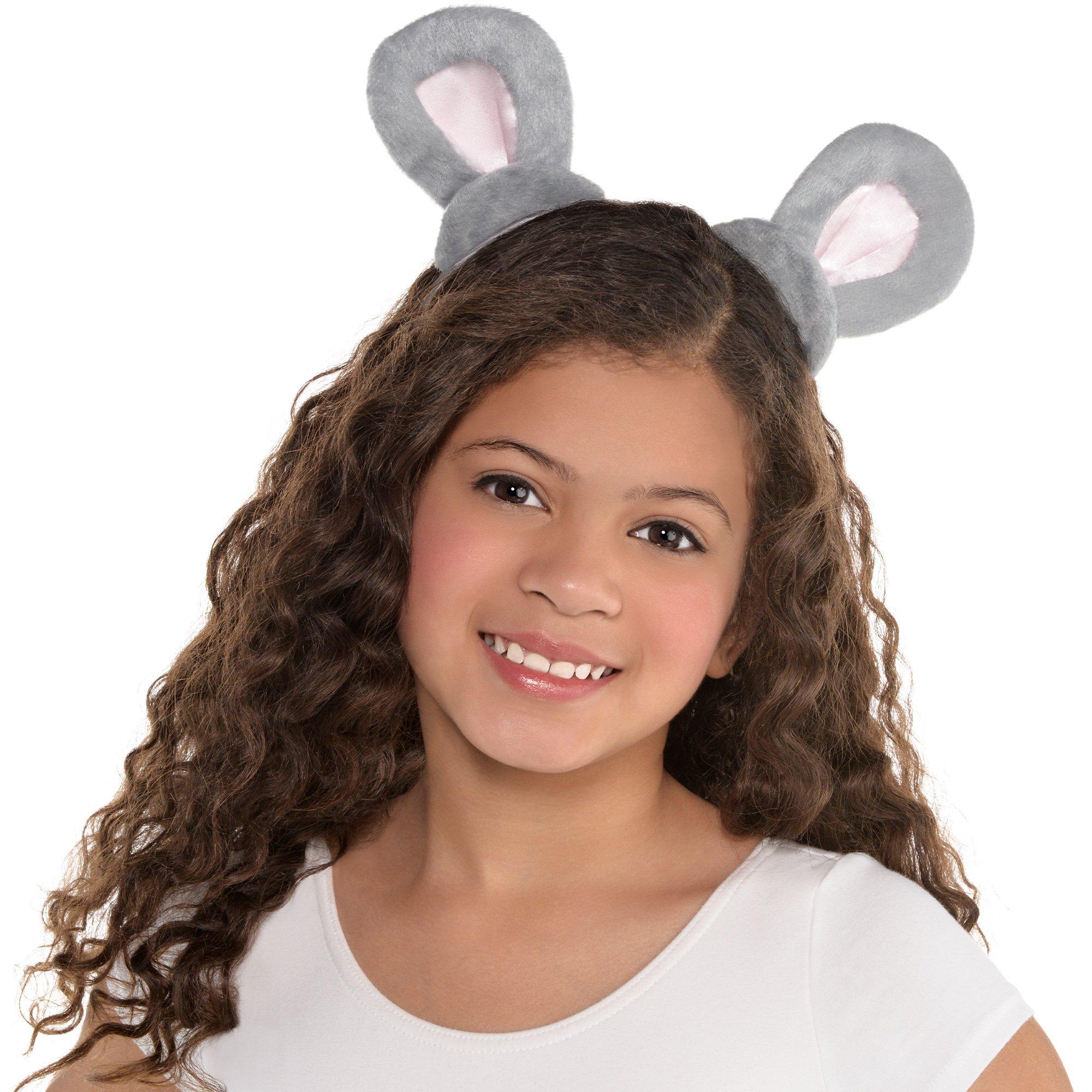 Kids' Gray Mouse Ears Headband - Image 5