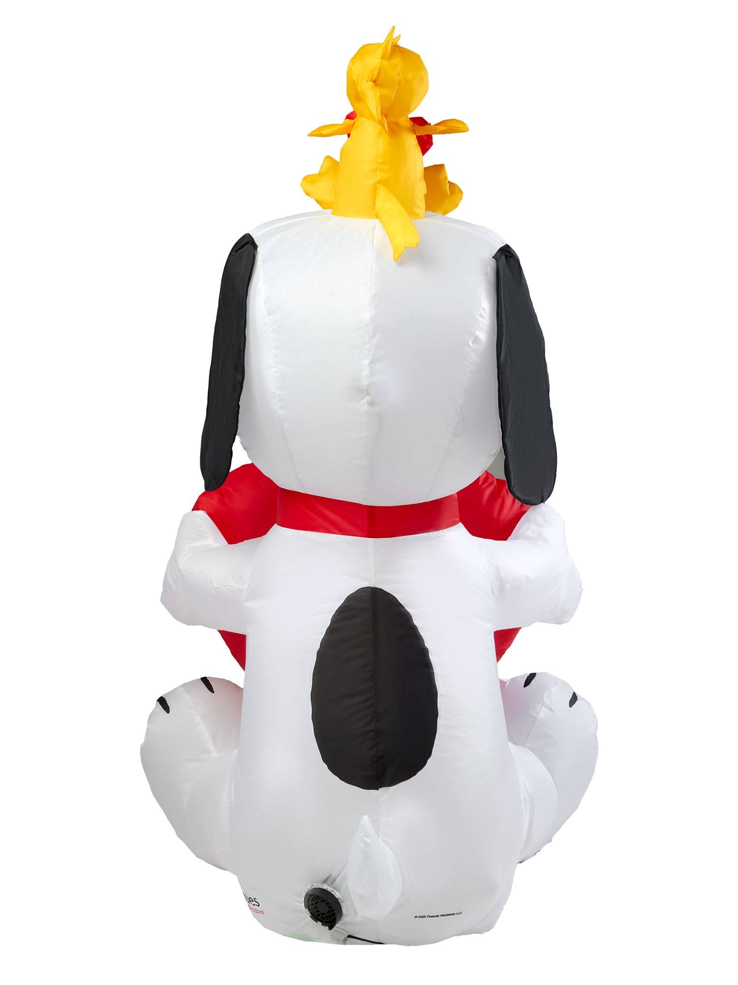 4.5 Foot Peanuts Snoopy and Woodstock Valentine's Heart Inflatable Lawn Decoration - Image 4