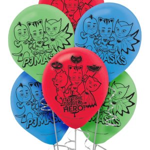 6ct. 12in. PJ Masks Latex Balloons