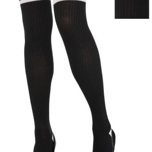 Adult Black & White Knee Socks