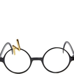 Harry Potter Glasses with Gold Lightning Bolt