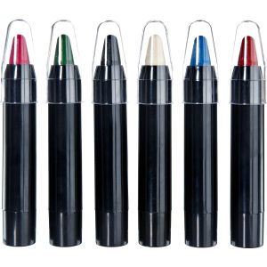 Jumbo Retractable Crayon Makeup Sticks 6ct