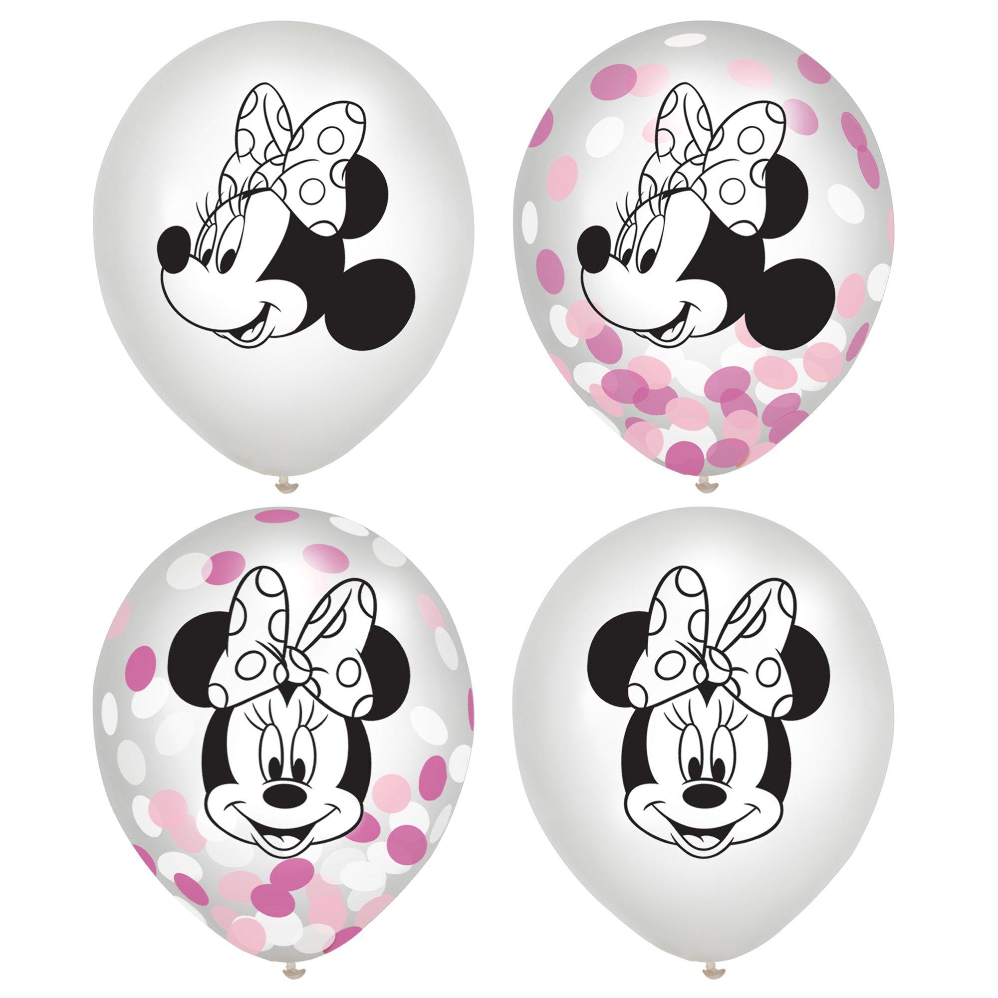 6ct. Minnie Mouse Forever Confetti Balloons - Image 2