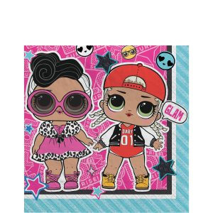 L.O.L. Surprise! Together 4-Eva Paper Lunch Napkins. 6.5in. 16ct