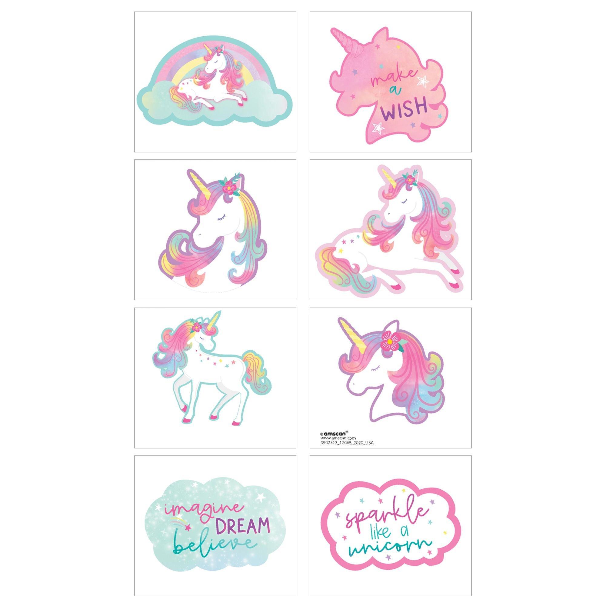 Enchanted Unicorn Tattoos. 8ct