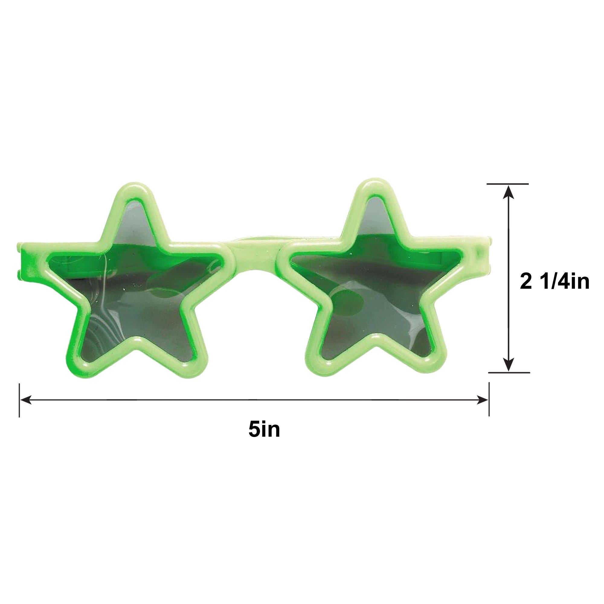 Kids' Star Sunglasses 12ct – Colorful Star-Shaped Party Favors - Image 3