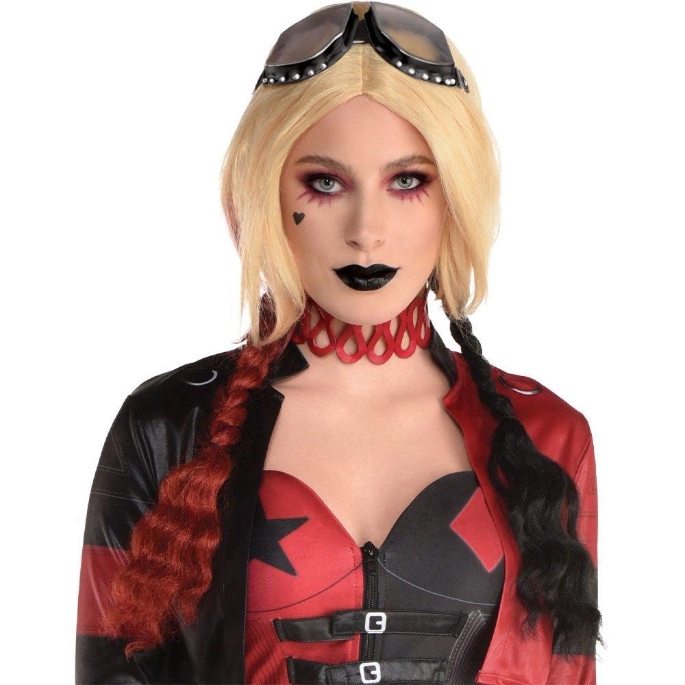 Red & Black Pigtails Harley Quinn Wig - Suicide Squad 2 - Image 2