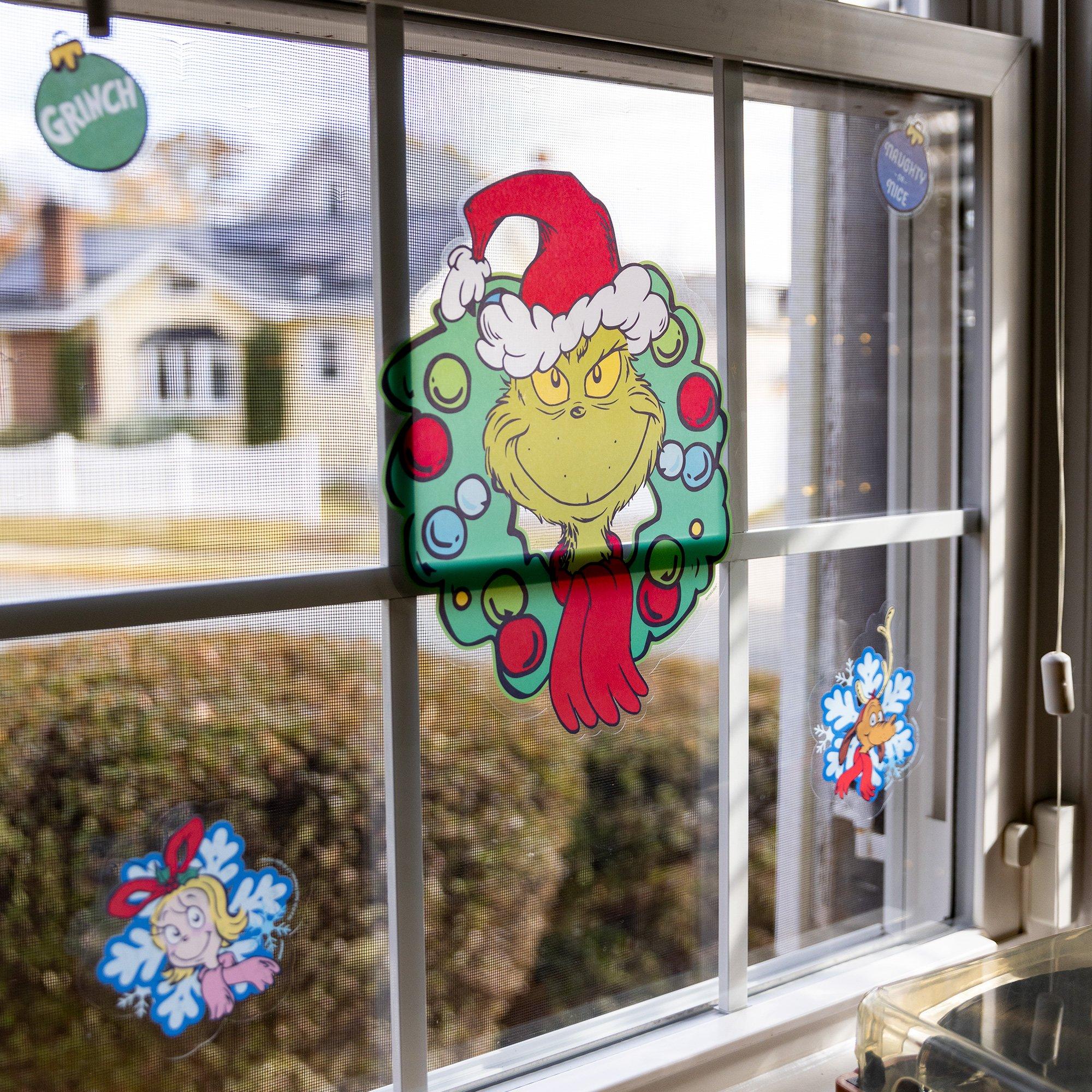 The Grinch Vinyl Cling Decals. 5ct - Dr. Seuss - Image 3