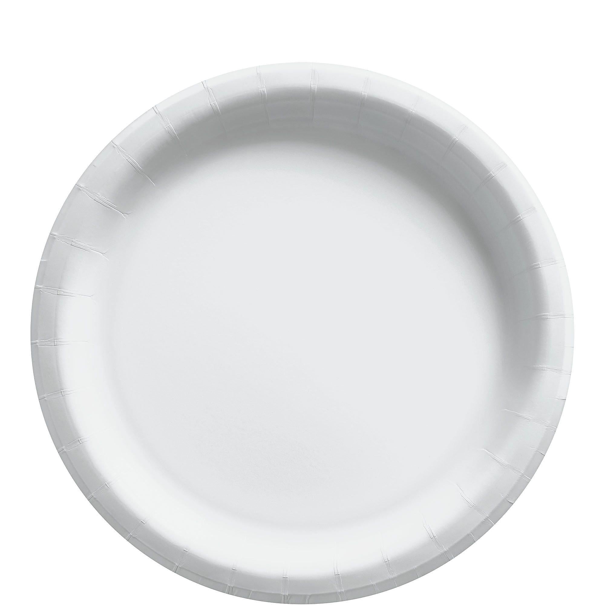 White Extra Sturdy Paper Lunch Plates. 8.5in. 150ct