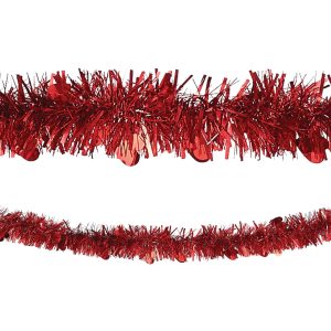 Valentine's Day Red Boa Tinsel Garland. 9ft