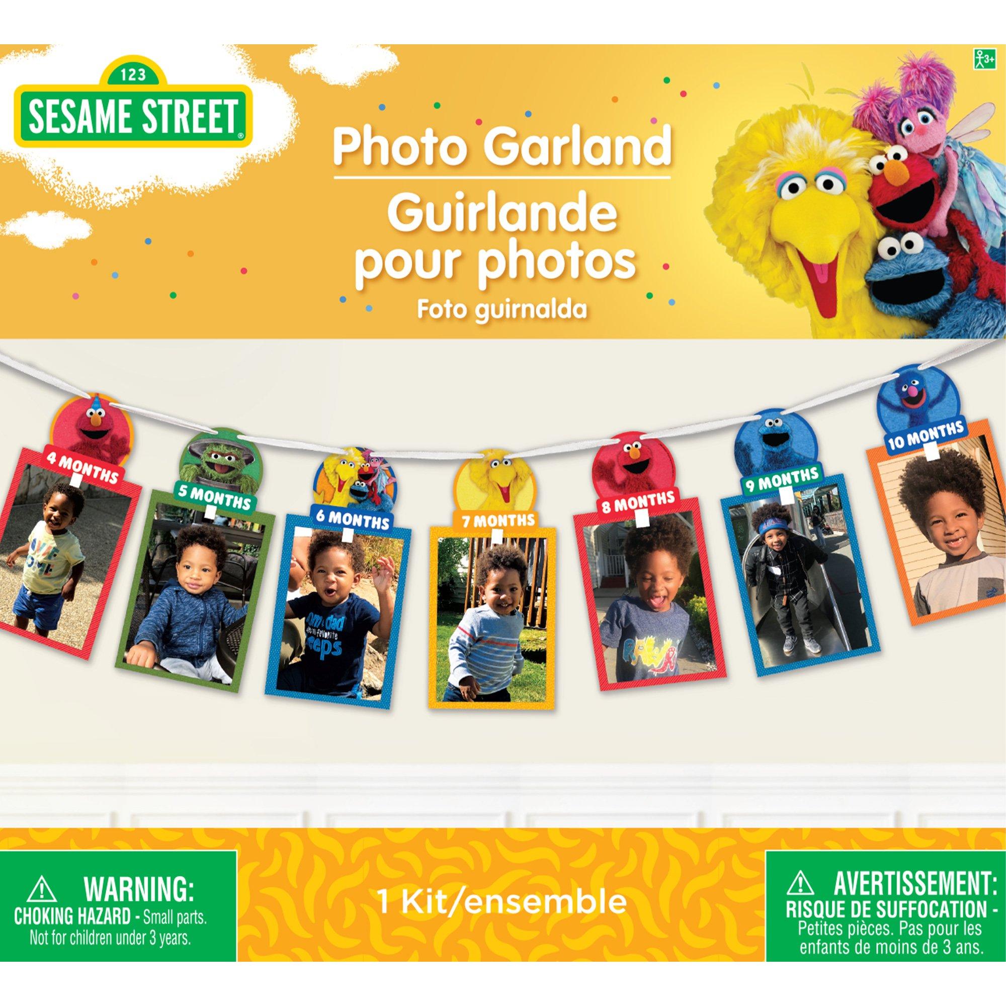 Everyday Sesame Street 13-Picture Cardstock Photo Garland Kit. 12ft. 42pc - Image 3