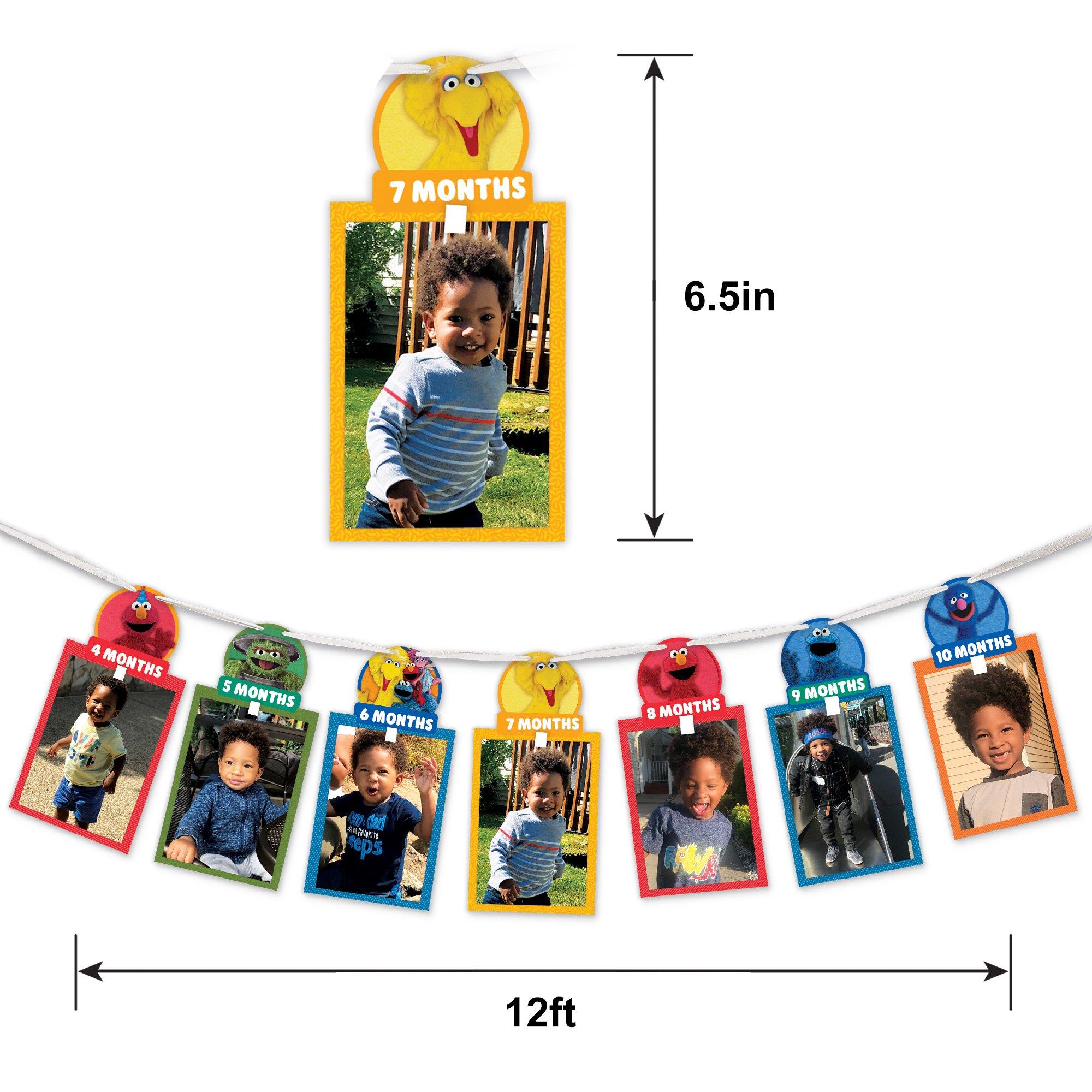 Everyday Sesame Street 13-Picture Cardstock Photo Garland Kit. 12ft. 42pc - Image 4