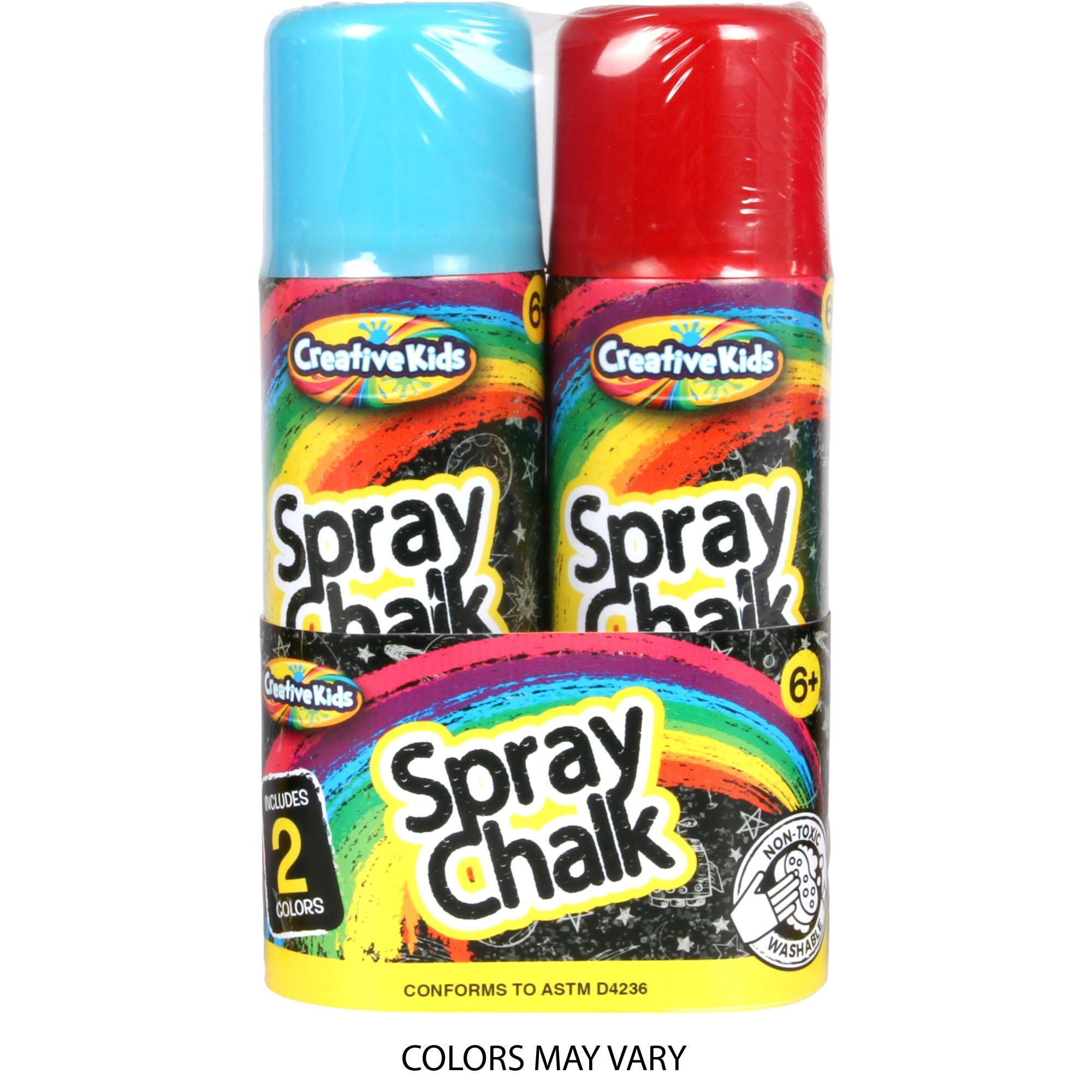 Creative Kids Neon Spray Chalk Cans. 3oz. 2ct - Image 2