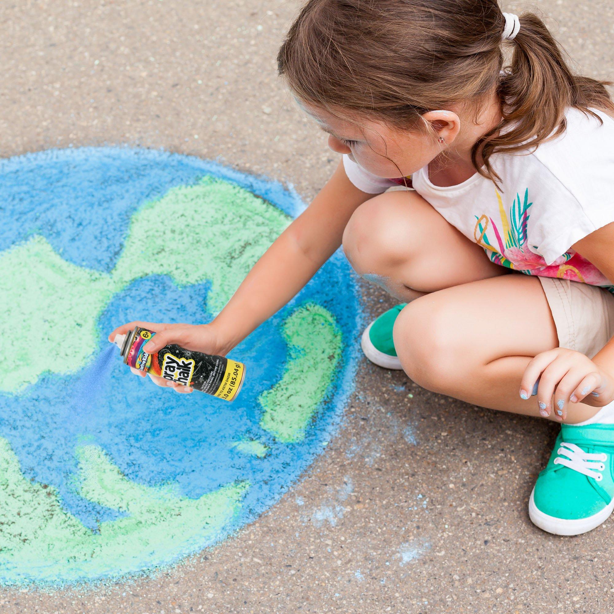 Creative Kids Neon Spray Chalk Cans. 3oz. 2ct - Image 4