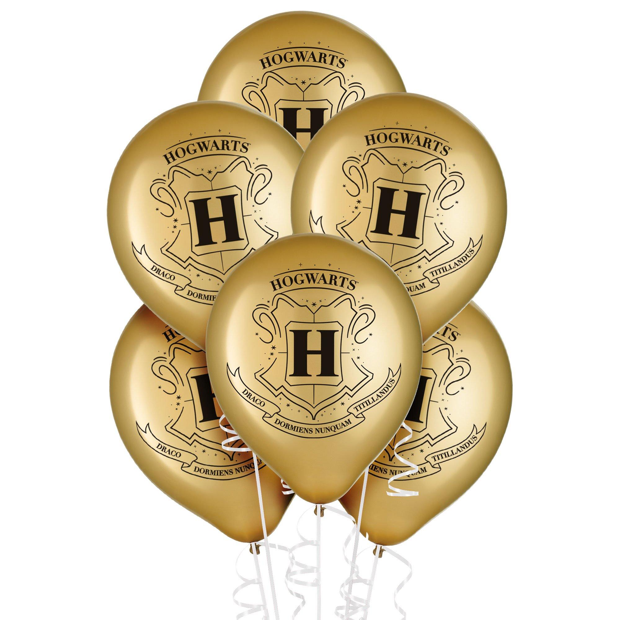 6ct. 12in. Metallic Hogwarts United Latex Balloons - Harry Potter