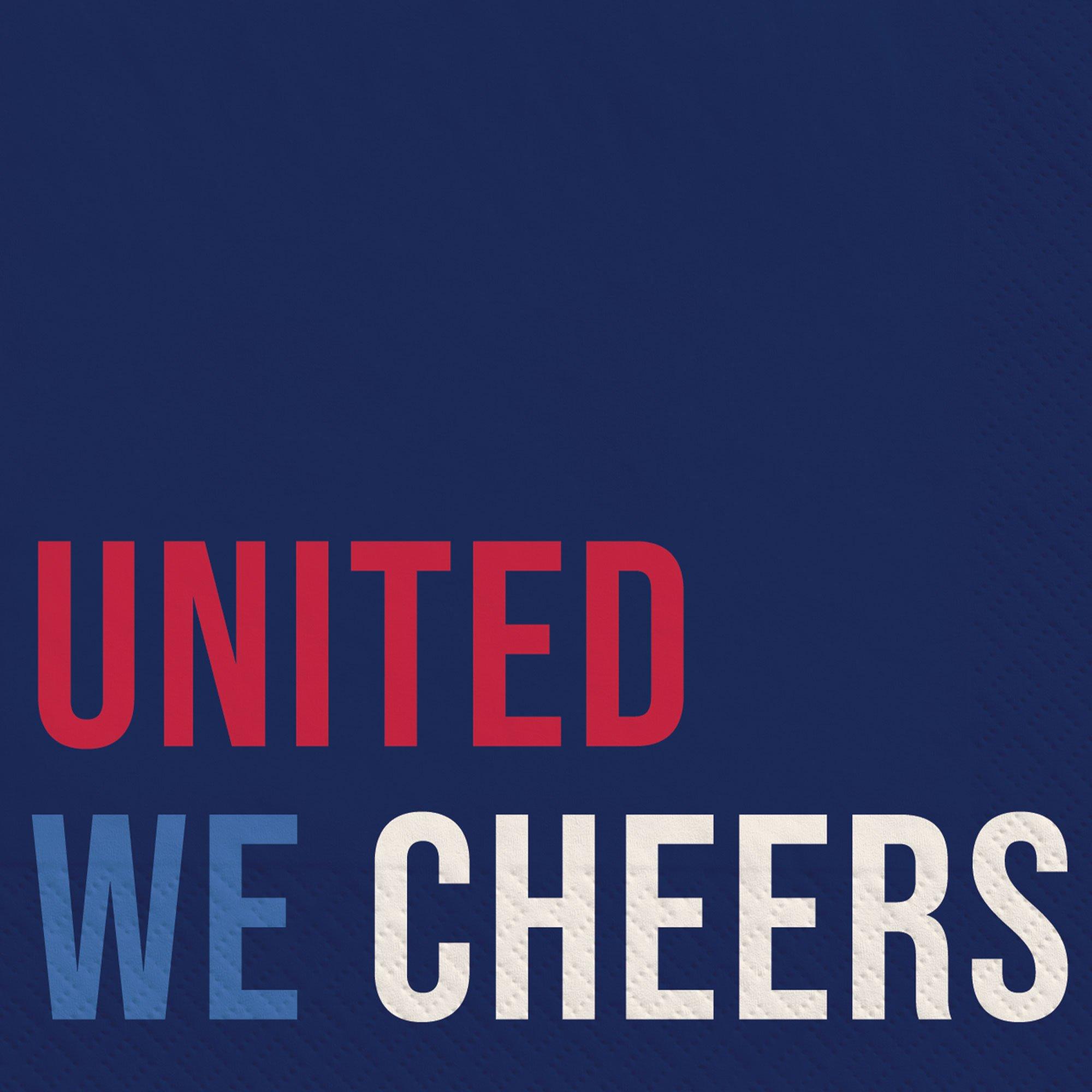 United We Cheers Paper Beverage Napkins. 5in. 16ct - Image 2