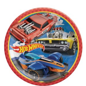 Hot Wheels Lunch Plates. 9in. 8ct