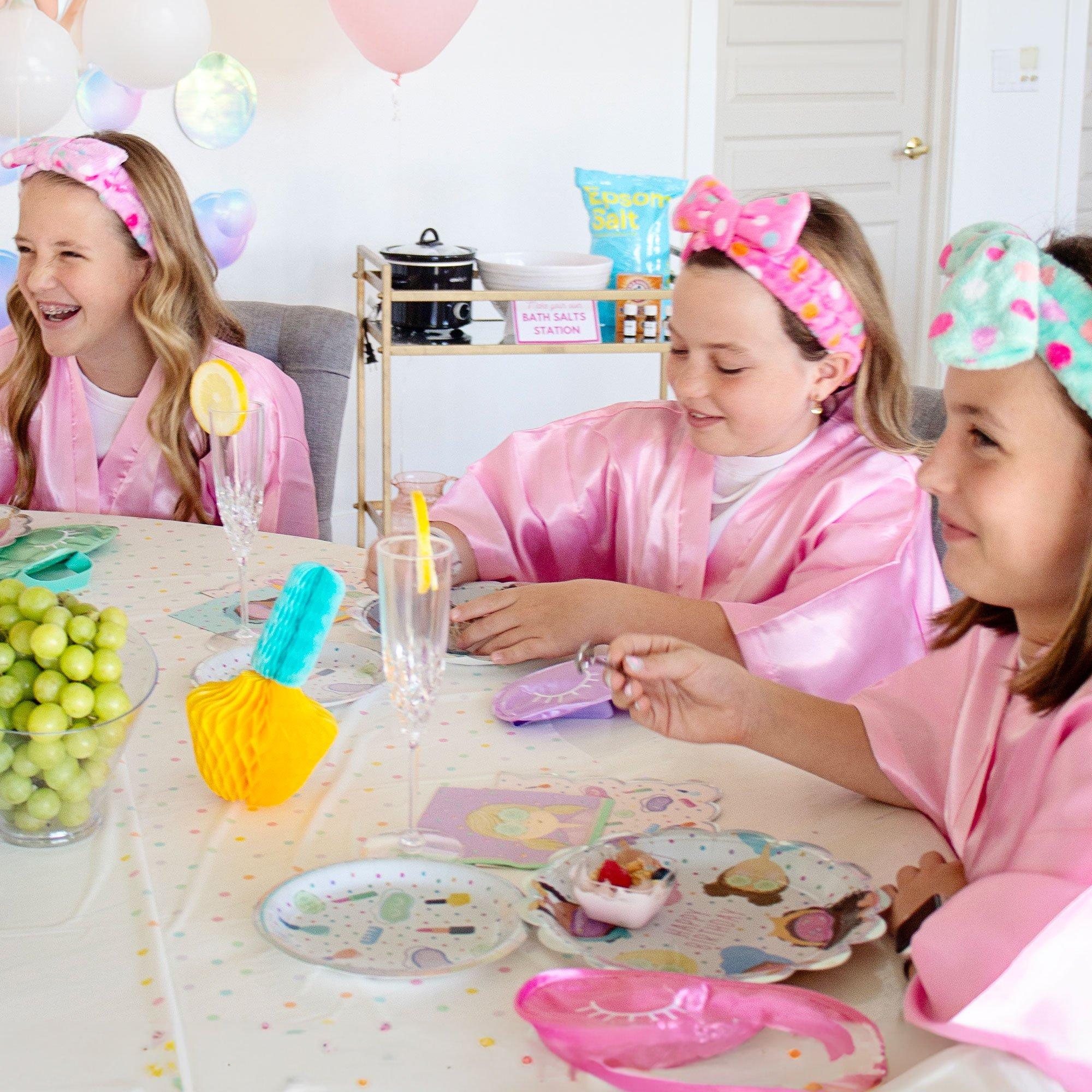 Spa Party Paper Dessert Plates. 7in. 8ct - Image 3