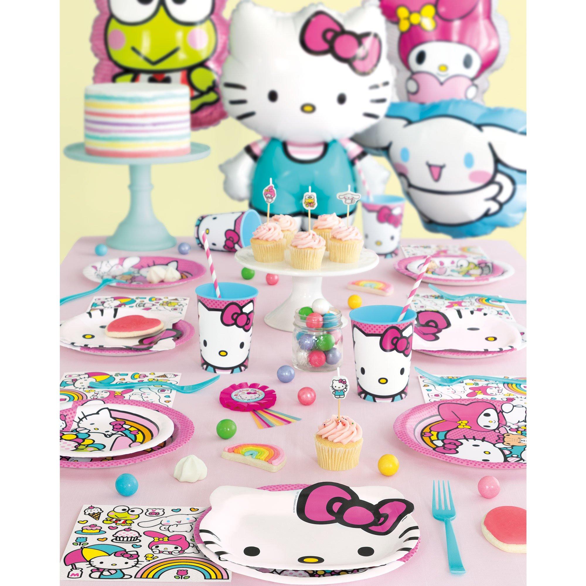 Hello Kitty Face-Shaped Paper Plates. 8in. 8ct - Sanrio - Image 2