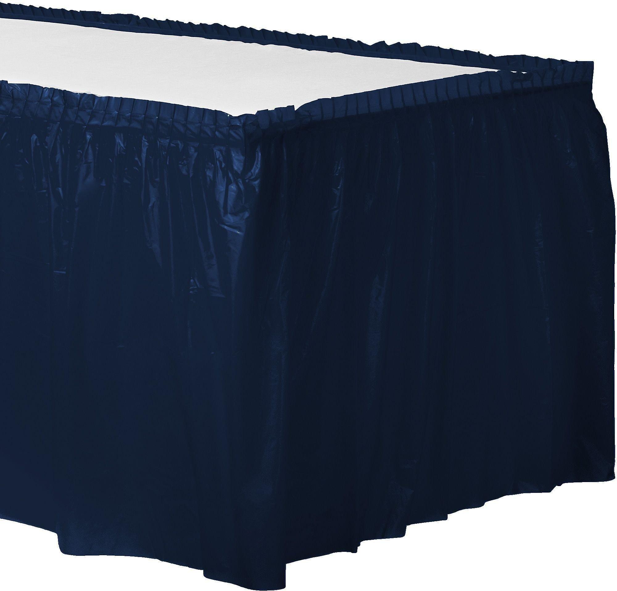 Plastic Table Skirt. 168in x 29in. Assorted Colors - Image 9