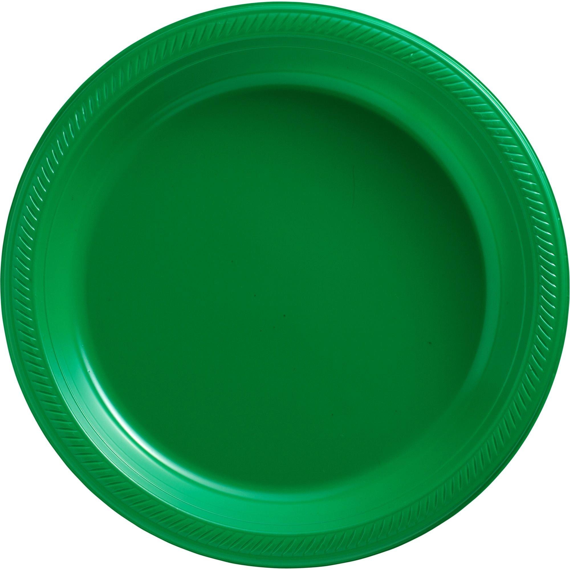 Plastic Dinner Plates. 10.25in. Assorted Colors. Multiple Counts - Image 20
