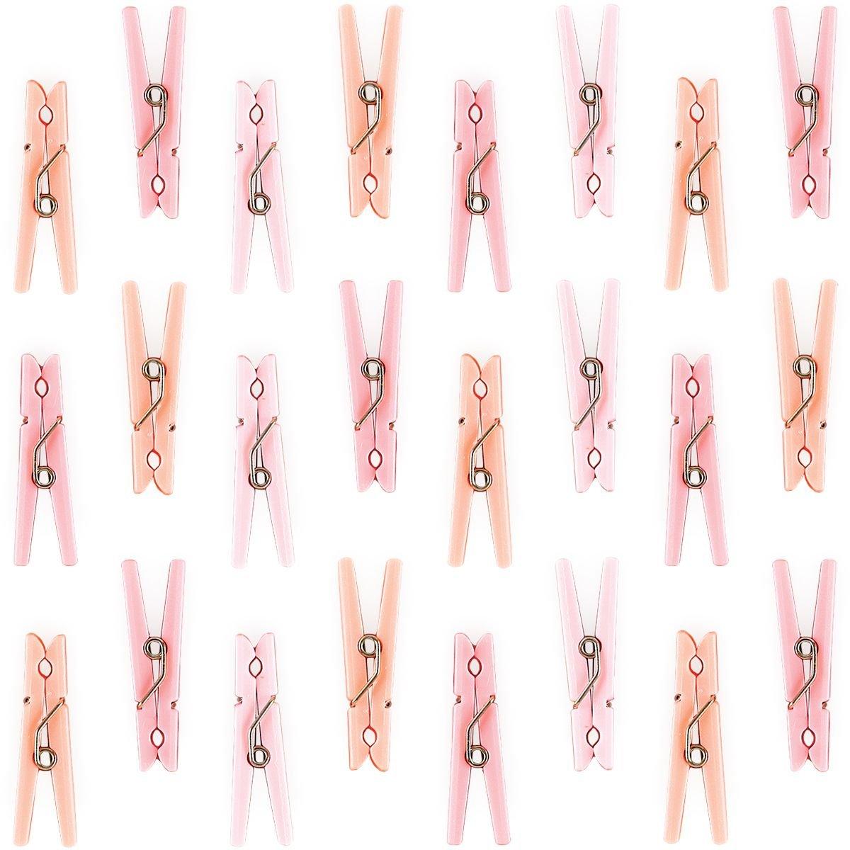 Mini Clothespin Baby Shower Favor Charms. 24ct. Assorted Colors