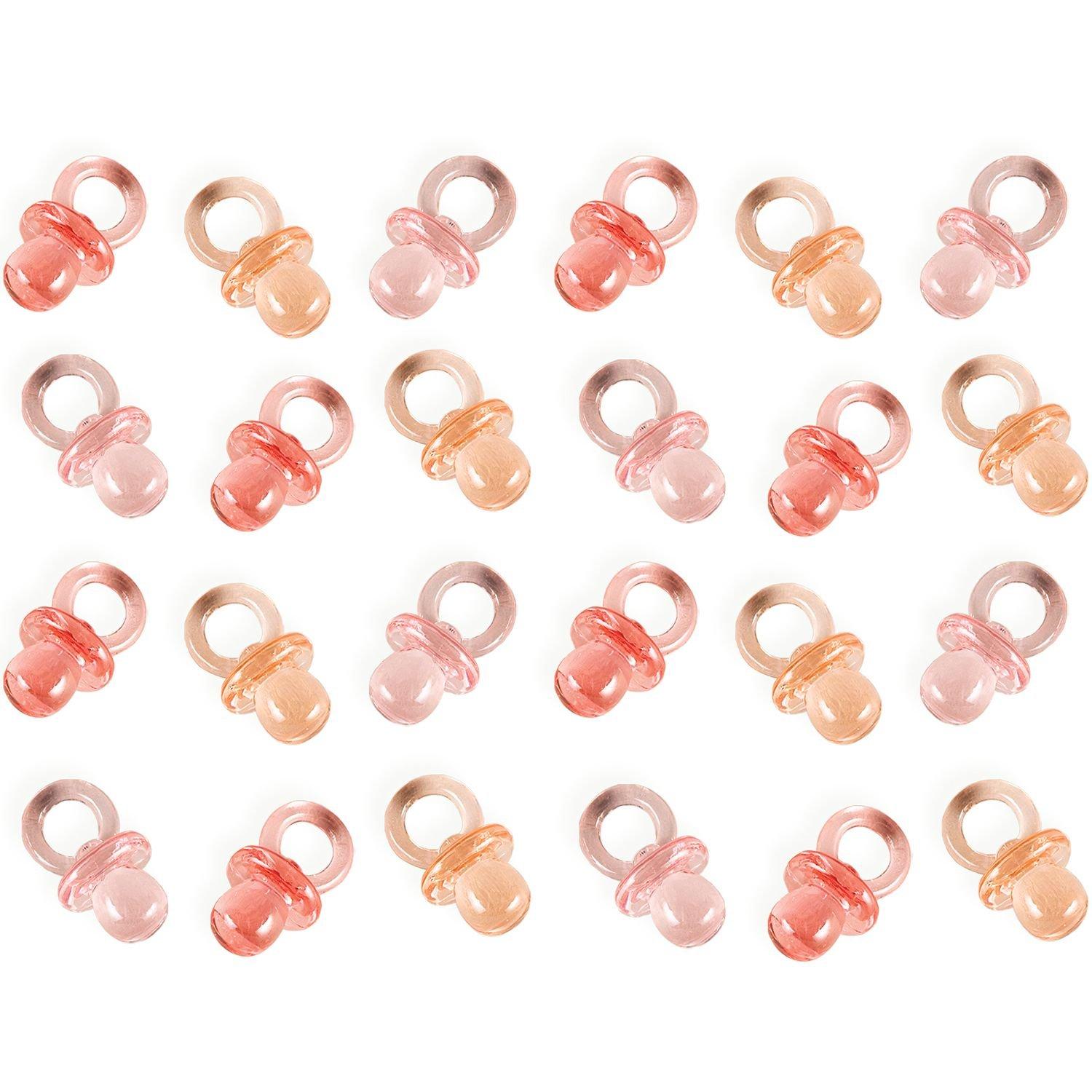 Mini Pacifier Baby Shower Favor Charms 24ct. Assorted Colors - Image 3