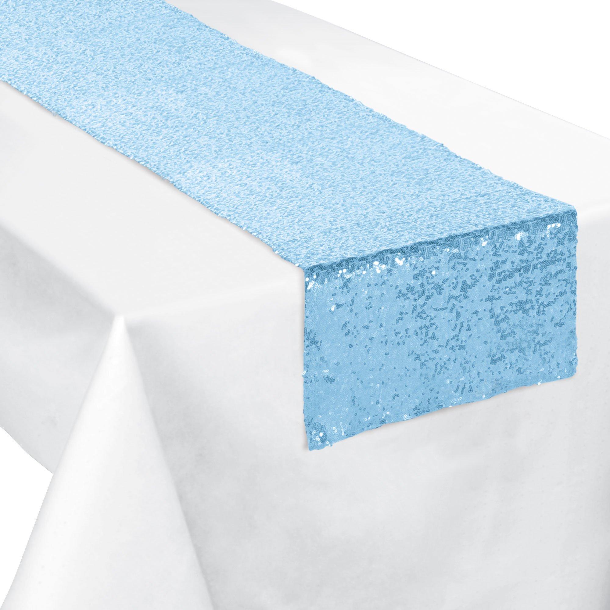 Sequin Table Runner. 13in x 72in - Oh Baby!. Assorted Colors