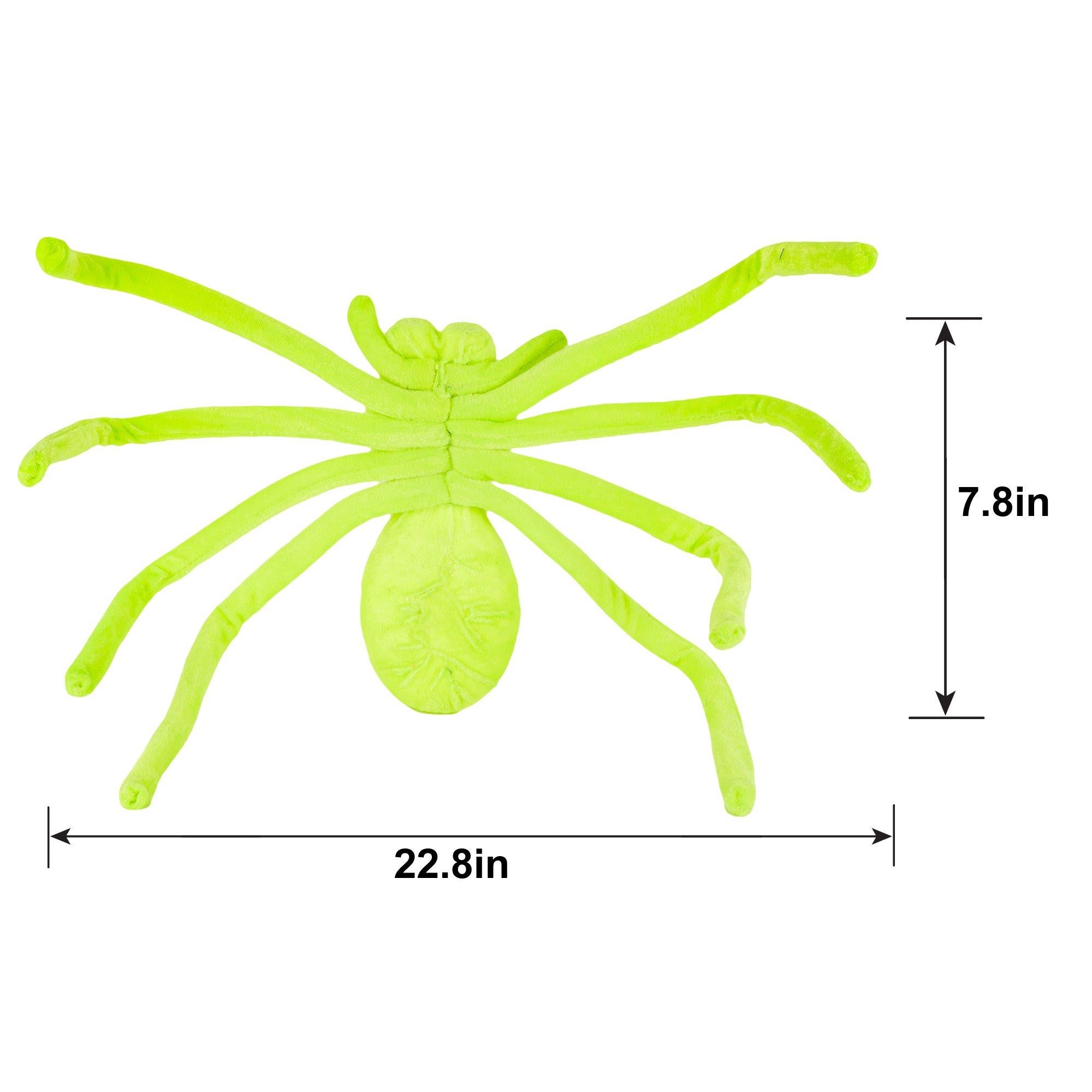 Neon Black Light Reactive Fabric Spider. 22.8in. Assorted Colors - Image 16
