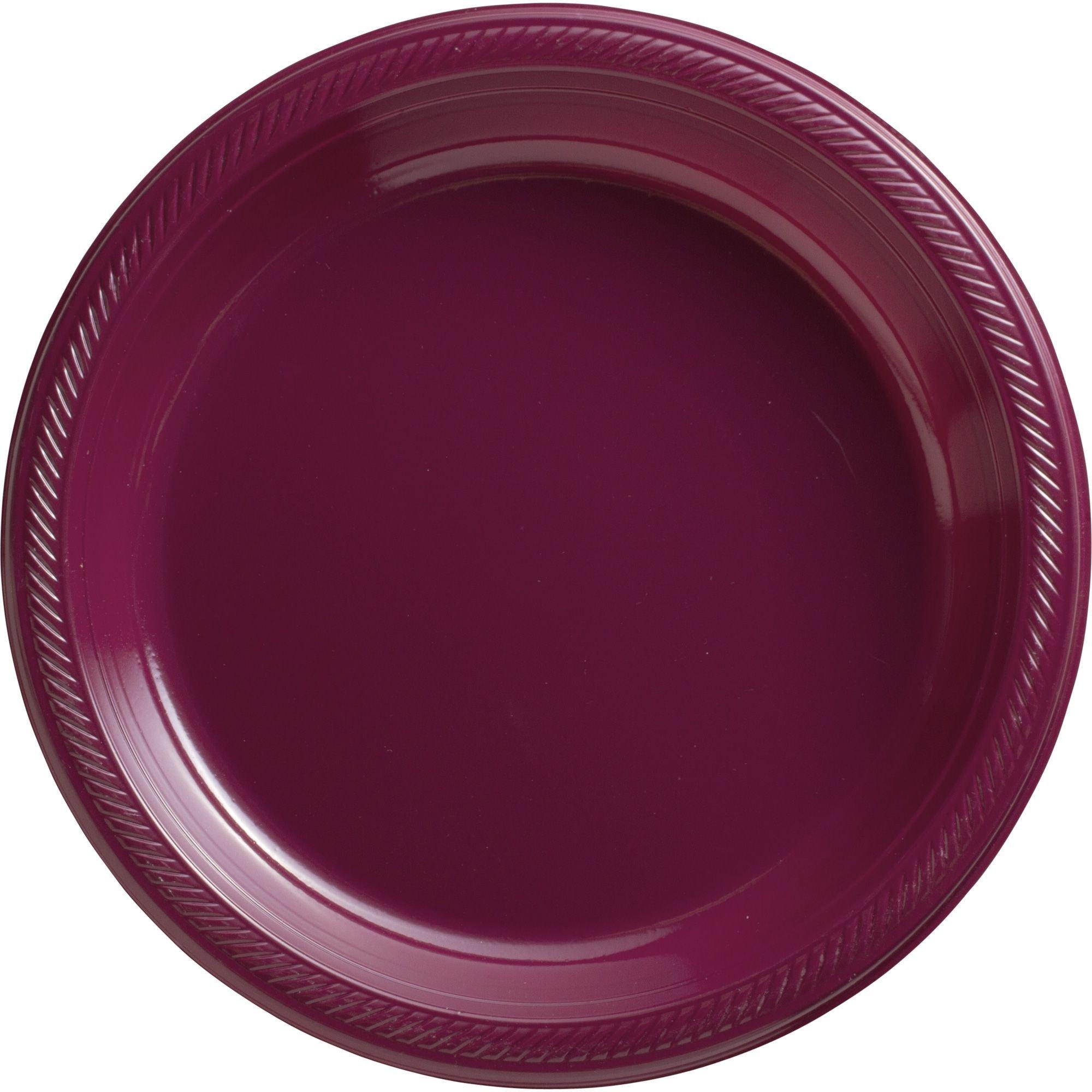 Plastic Dinner Plates. 10.25in. Assorted Colors. Multiple Counts - Image 3