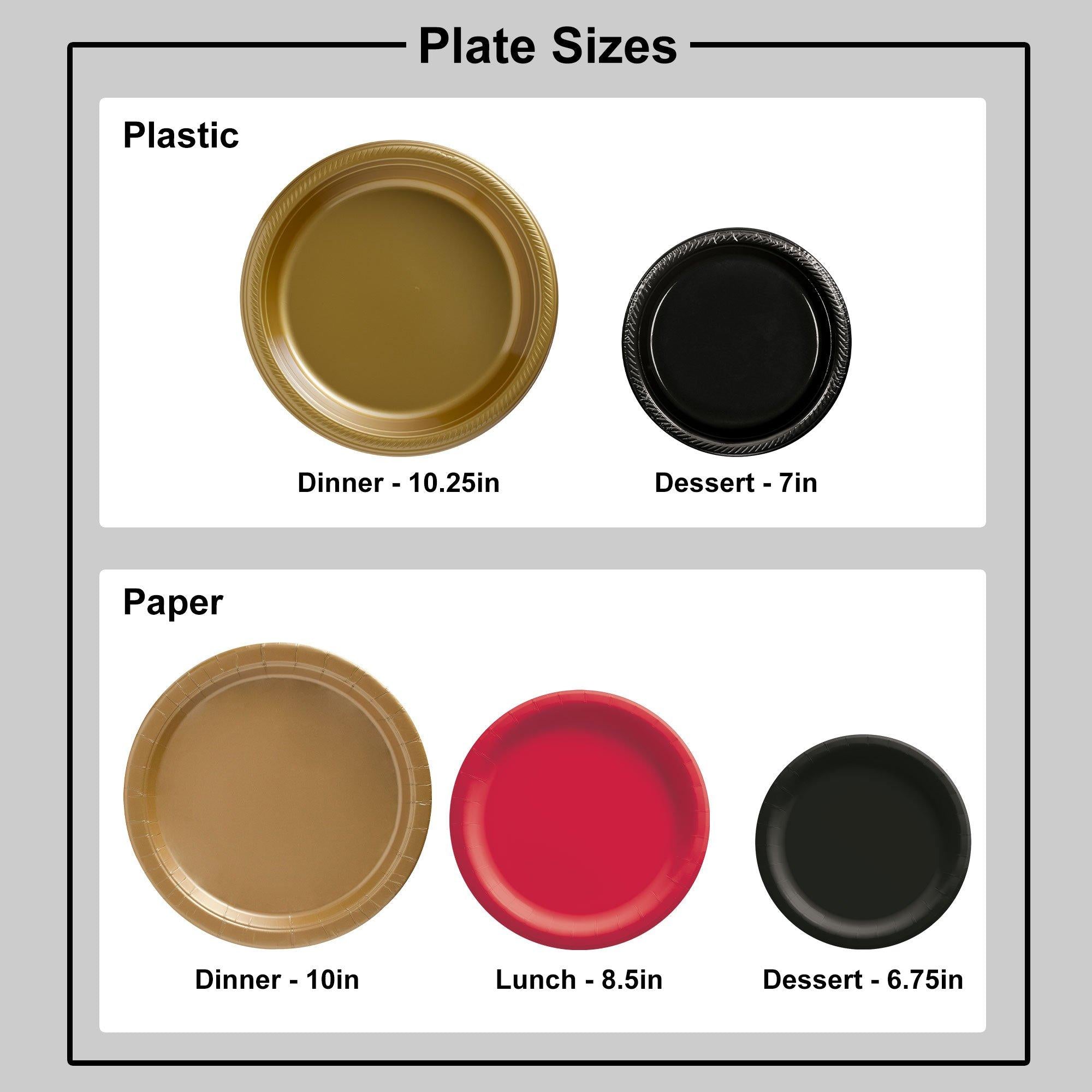 Plastic Dinner Plates. 10.25in. Assorted Colors. Multiple Counts - Image 8