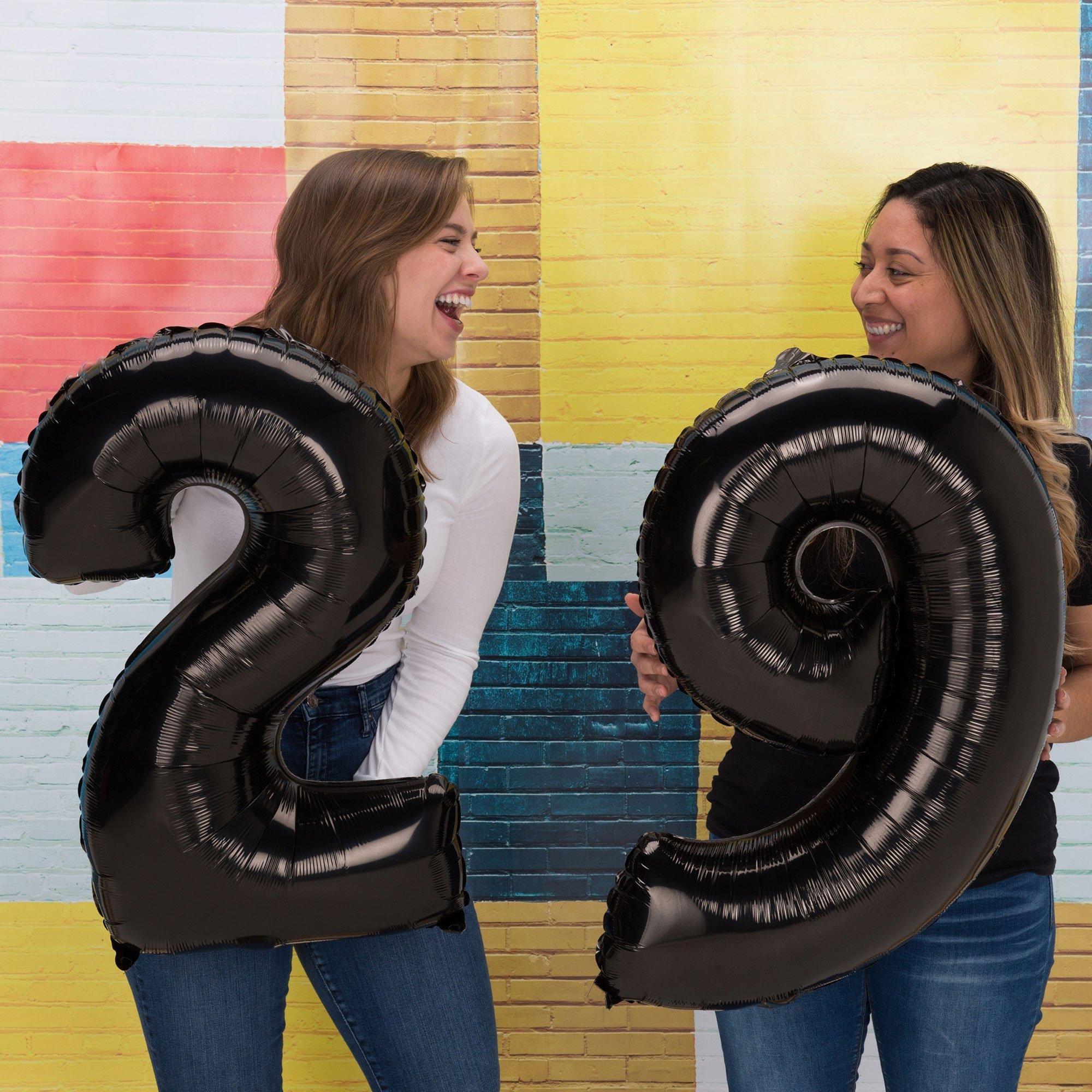34in Number (0-9) Balloon. Assorted Colors - Image 9