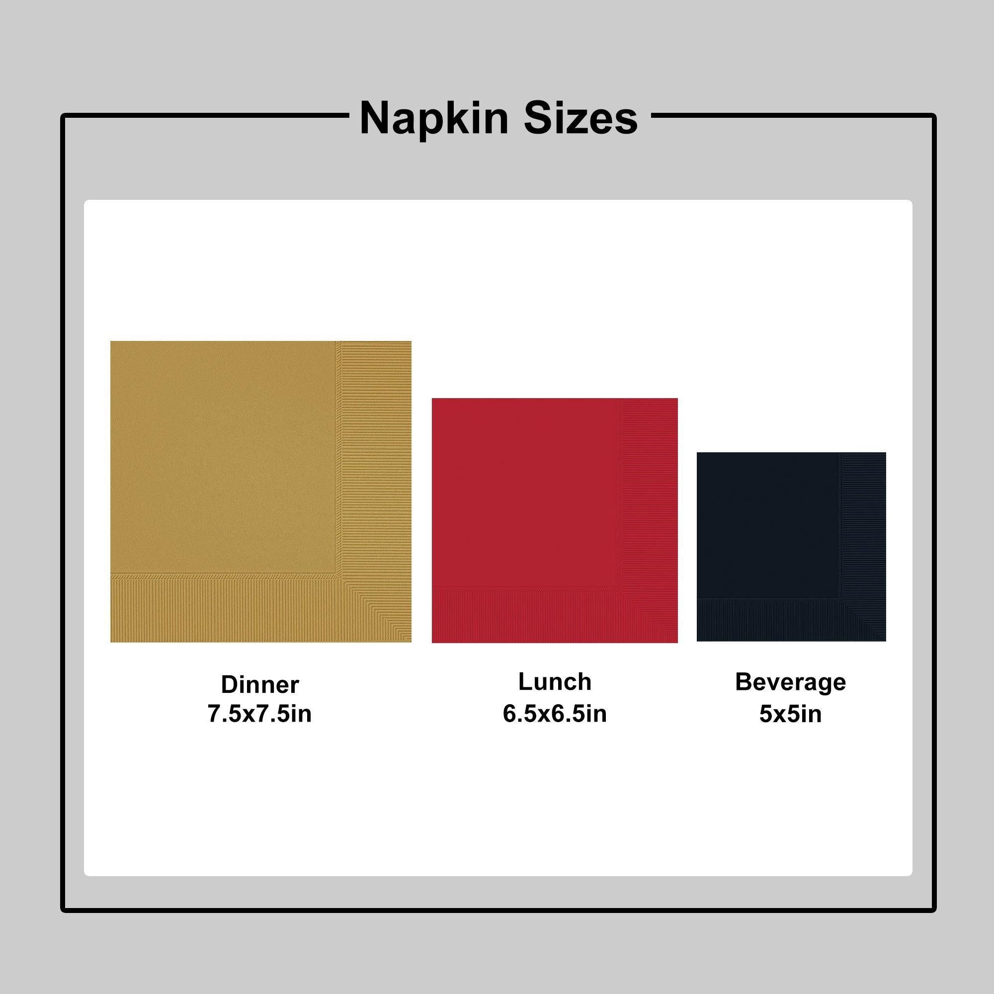 Paper Beverage Napkins. 5in. Assorted Colors. Multiple Counts - Image 9