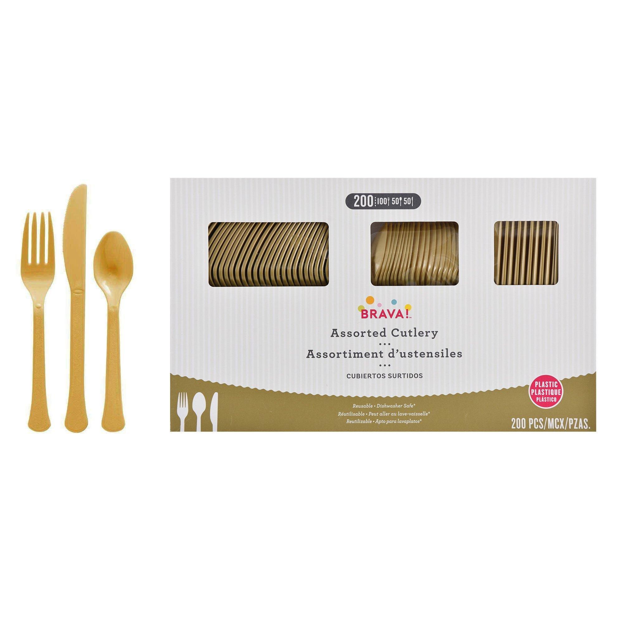 Plastic Cutlery Set. Assorted Colors. Multiple Guest Counts - Image 9