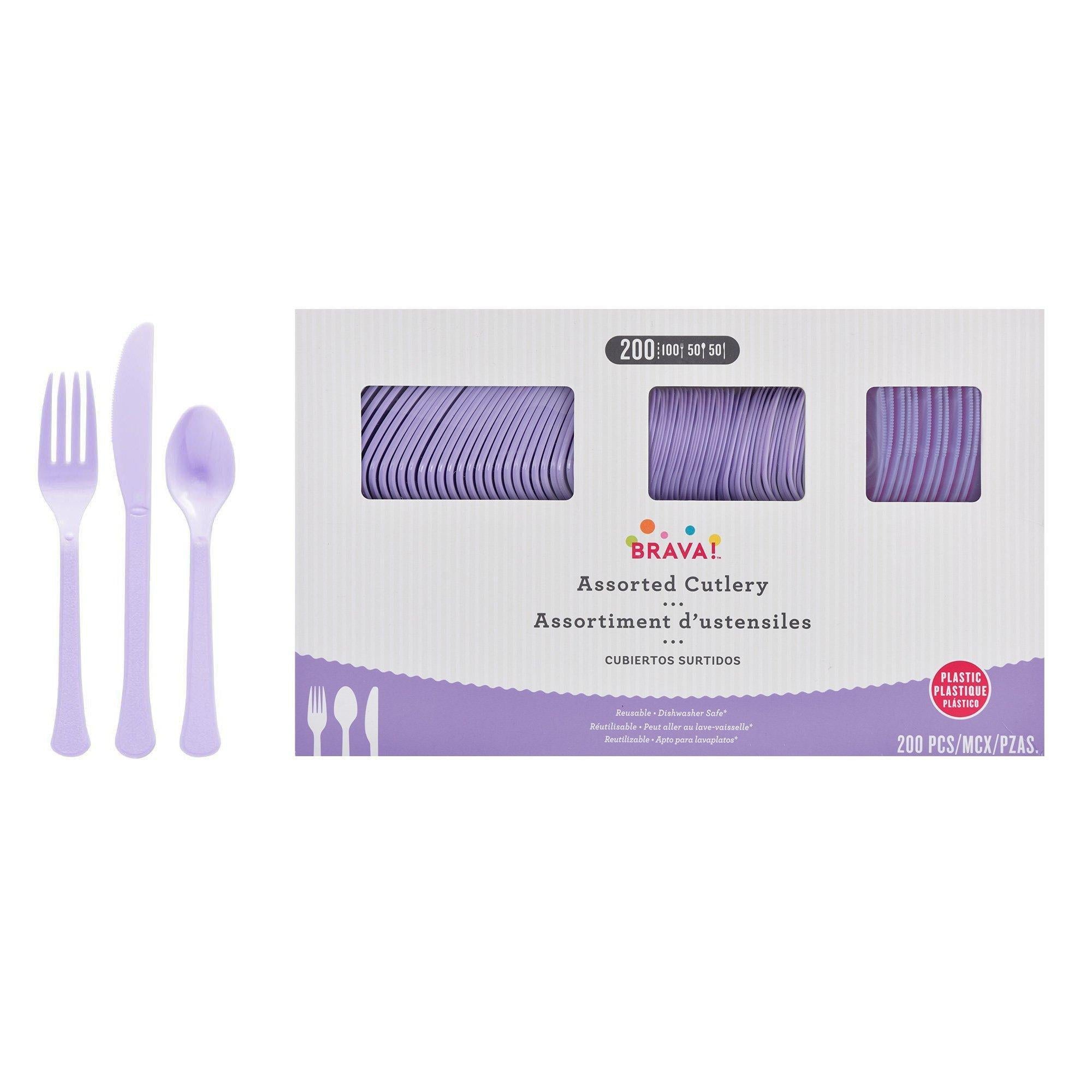 Plastic Cutlery Set. Assorted Colors. Multiple Guest Counts - Image 15