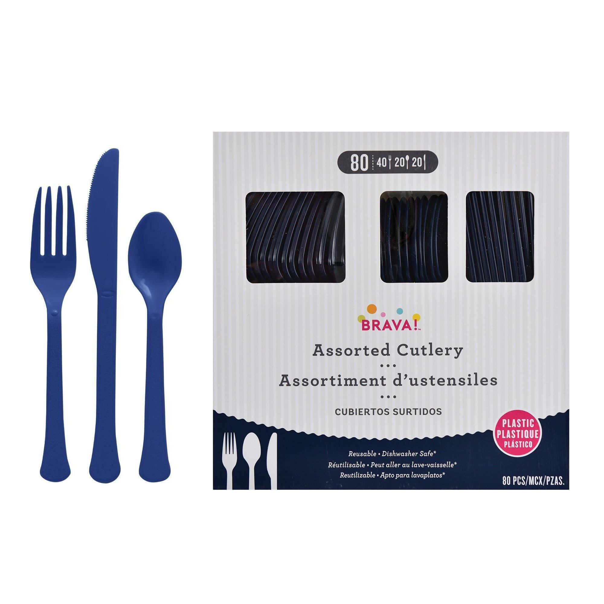 Plastic Cutlery Set. Assorted Colors. Multiple Guest Counts - Image 16