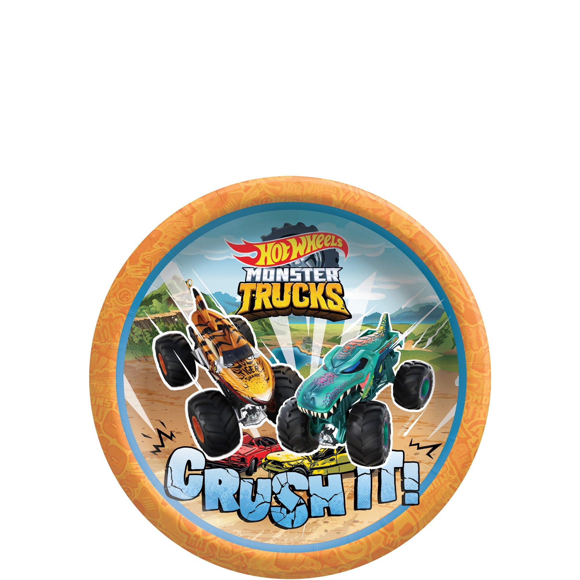 Hot Wheels Monster Trucks Paper Plates 8ct. Assorted Options - Image 3
