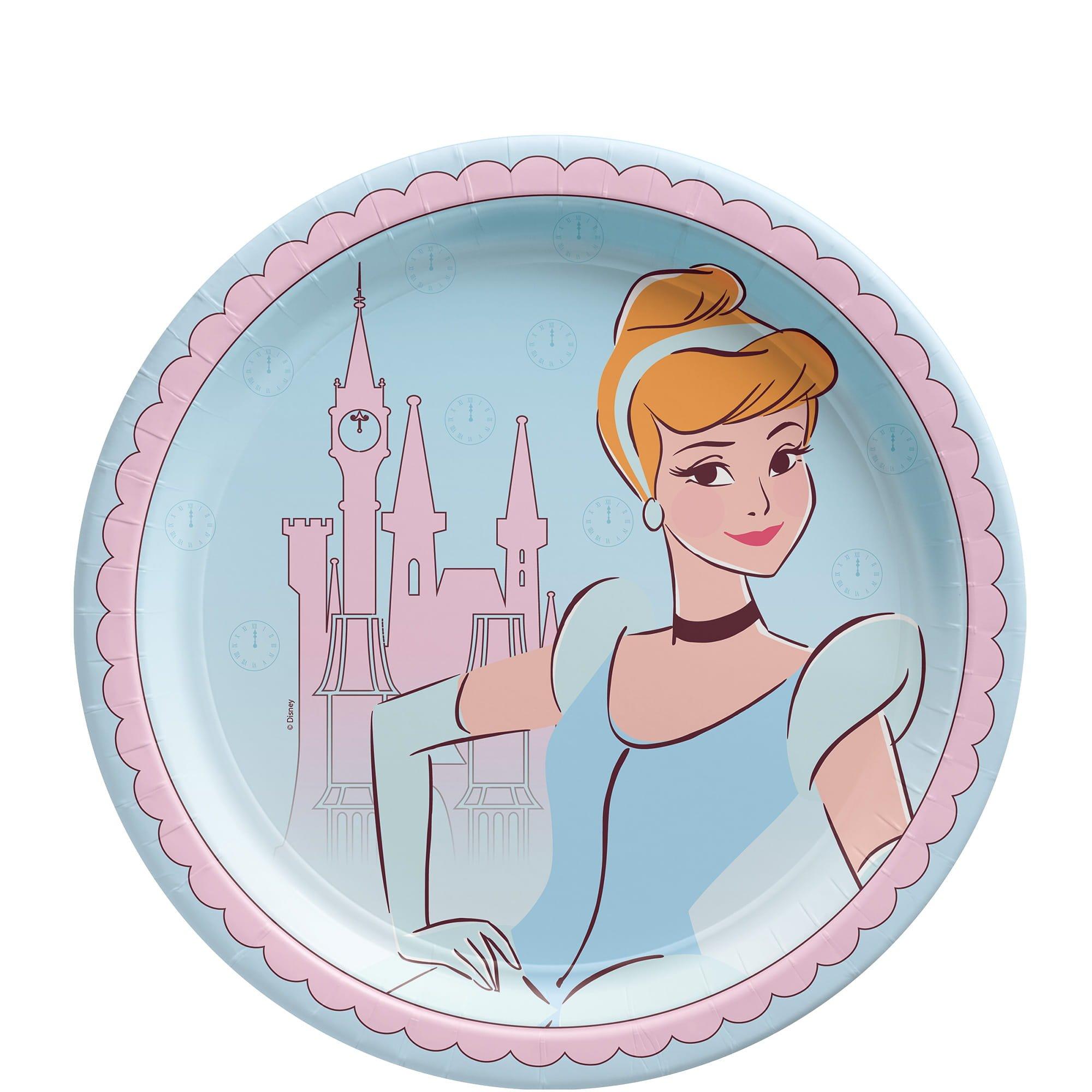 Disney Cinderella Once Upon A Time Paper Lunch Plate. 8ct. Assorted Options - Image 2