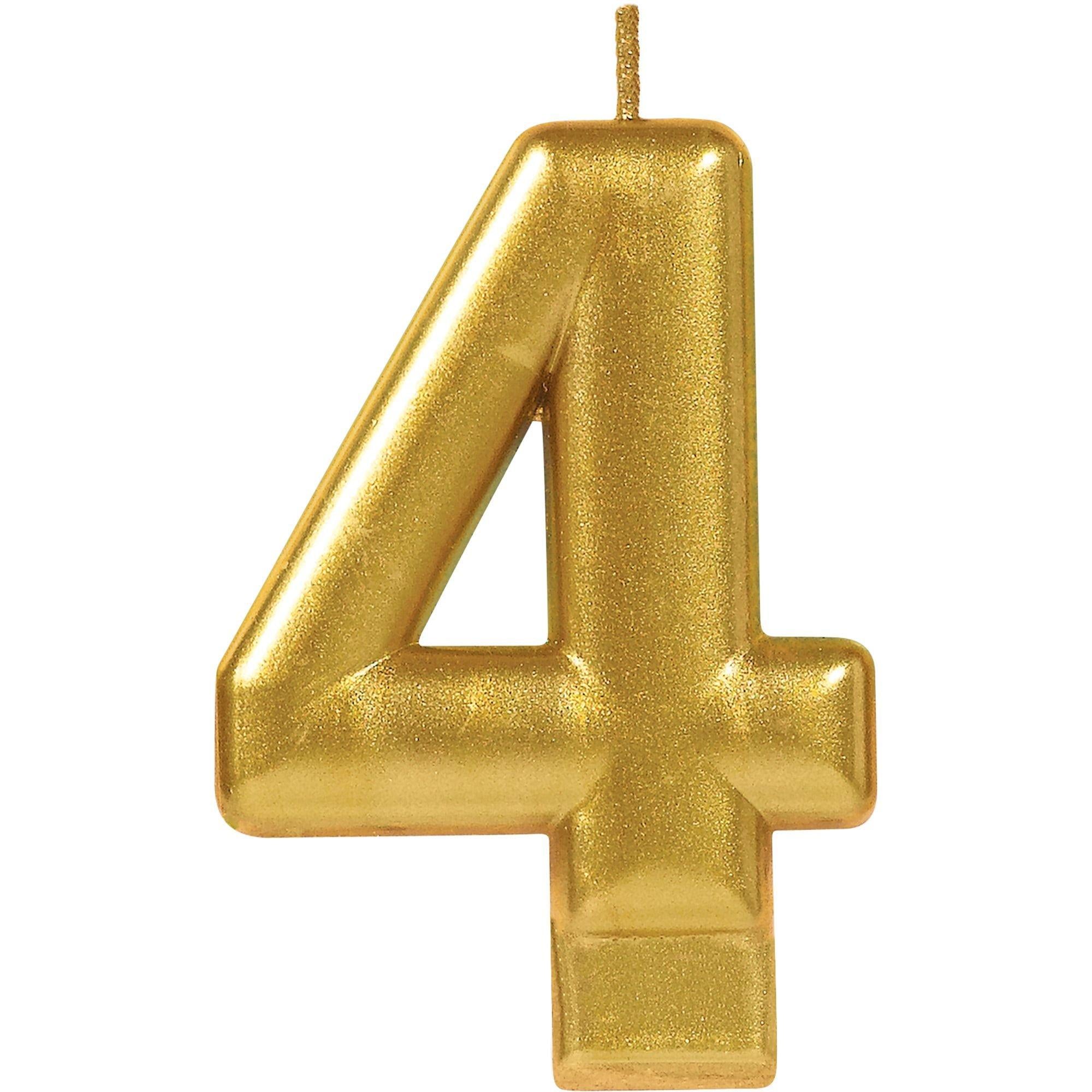 Gold Number (0-9) Birthday Candle - Image 6