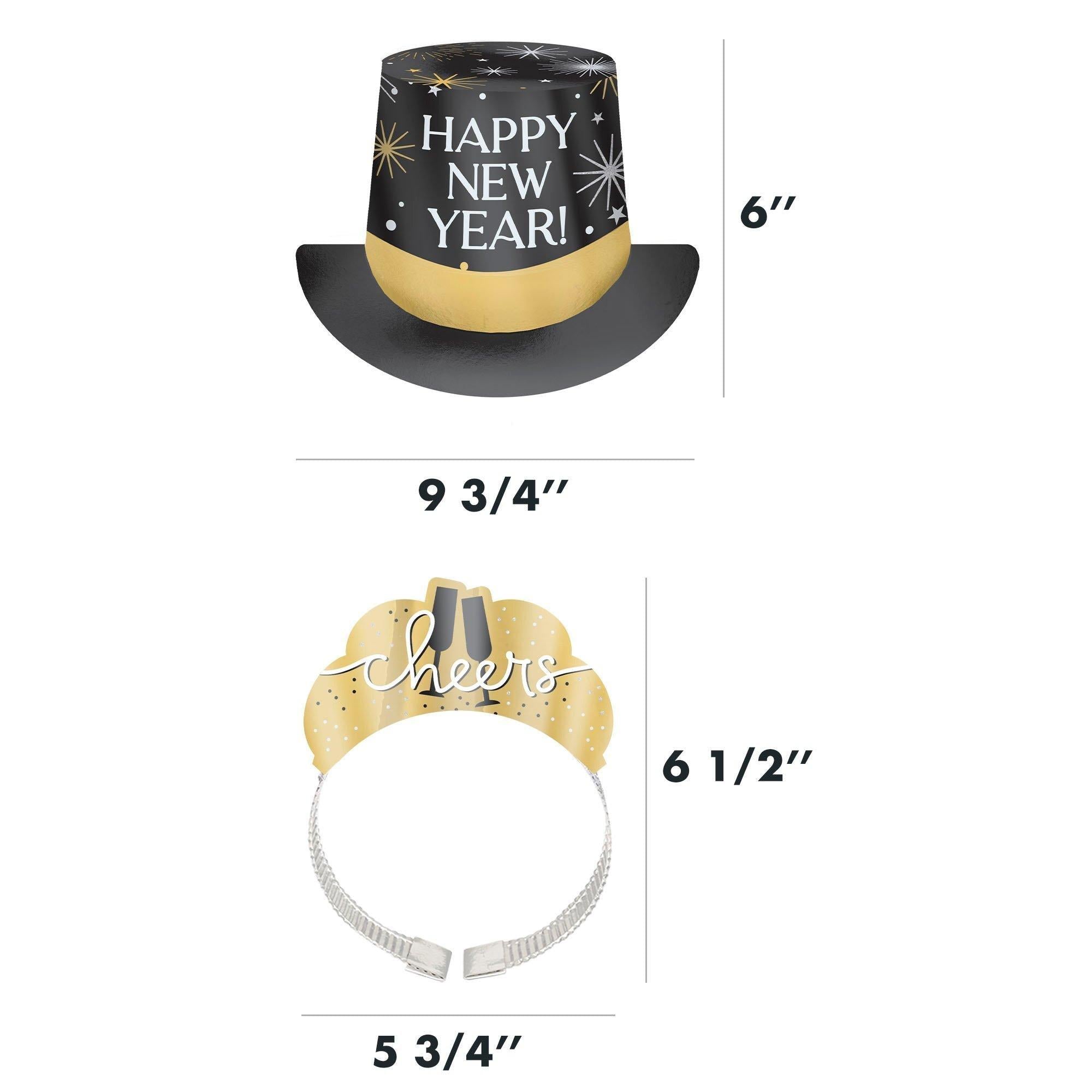 Black. Silver. Gold New Year's Eve Party Kit. Multiple Counts - Image 24